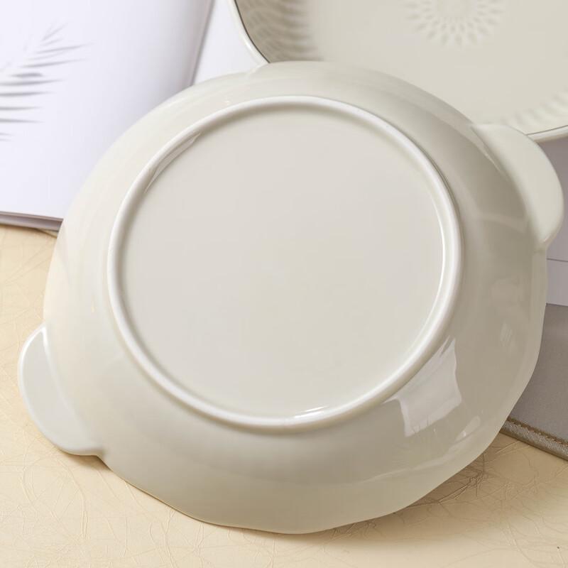 Nordischer Stil Jingdezhen Keramik tiefer Essteller (9 Zoll, 2er-Pack)