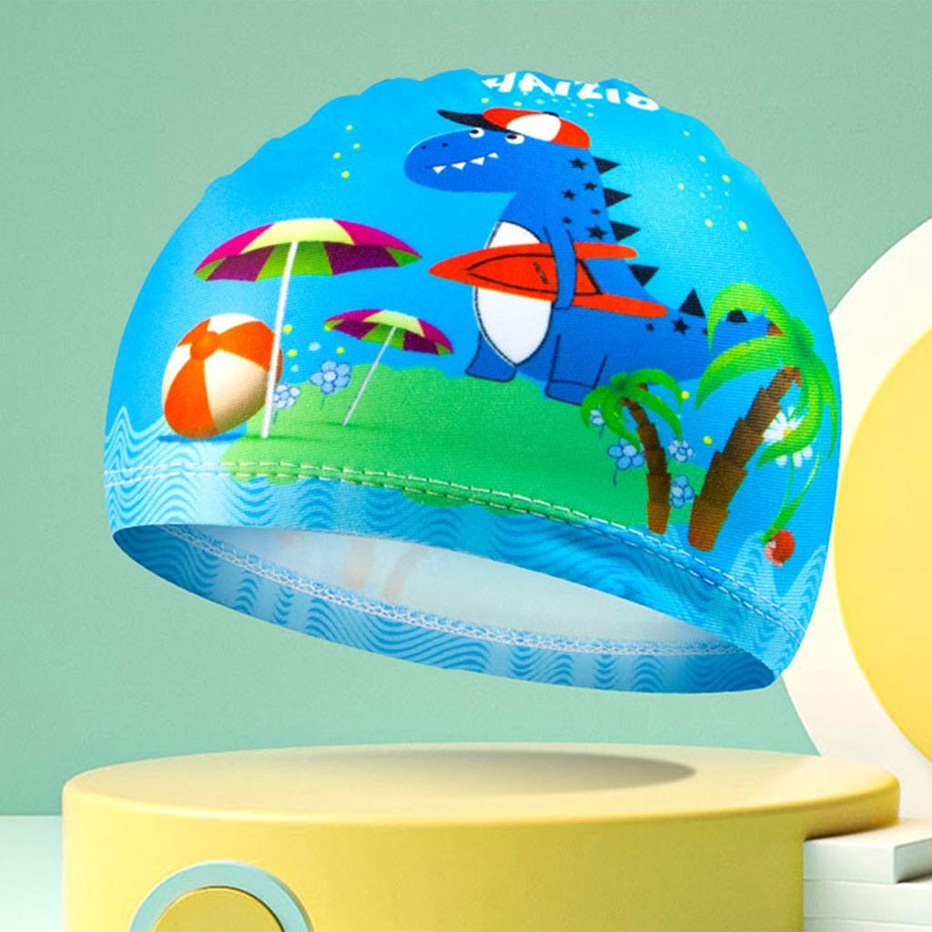 4 Stück schöne, schnell trocknende, atmungsaktive Badekappen, Schwimmsport-Badekappen, Kinderhüte für Kinder