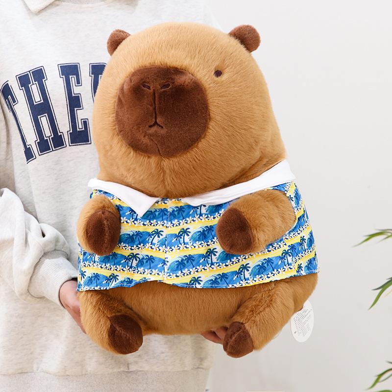 Capybara Plush Toy Stuffed Animal Soft Pp Cotton Filling Pillow Gift For Kids