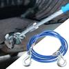 Heavy-Duty Tow Strap Steel Wire Towing Strap Car Supplies - High Tensile Strength For Truck Boats Motorcycles