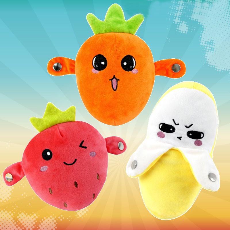 Electric Plush Sensory Toy Fruit Theme 16x8x18cm Flashing Lights And Sound Effects