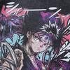 Hip-Hop Trendy Brand Men'S Tops Japanese Cartoon Animation Printing Loose Washing Old Men'S And Women'S Long-Sleeved T-Shirts