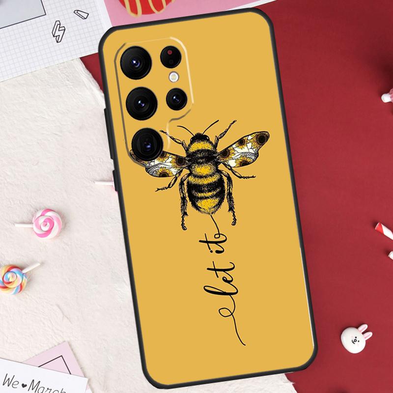 Bee Bumblebee Case For Samsung Galaxy S26 Ultra S20 S21 S22 S23 S24 S25 Ultra S10 Plus S25 FE Cover Shell