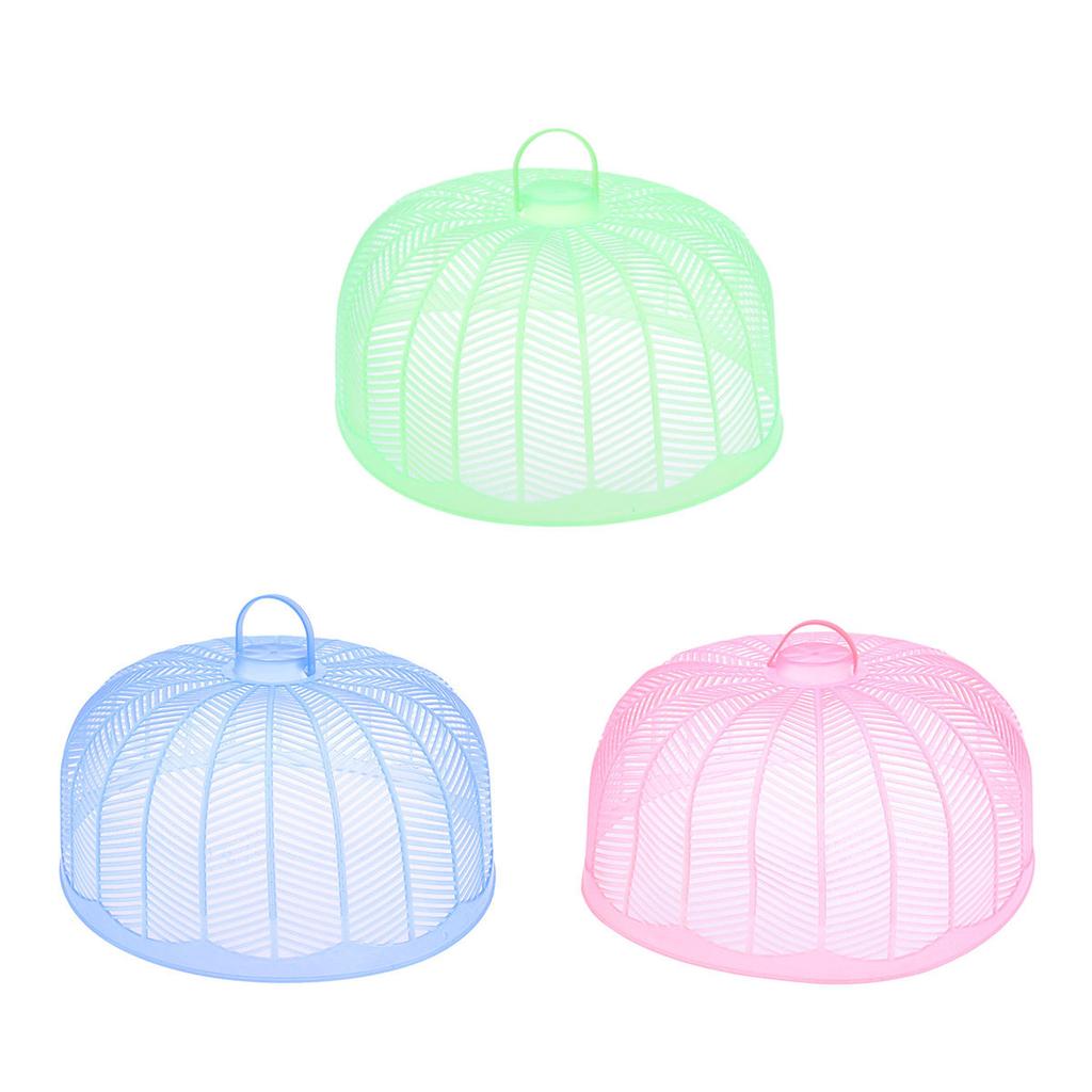 Umbrella Shape Food Cover Plastic Kitchen Covers Barbecue Picnic Party Fly Proof Dish Cover Travel Camping Pool Easy Clean