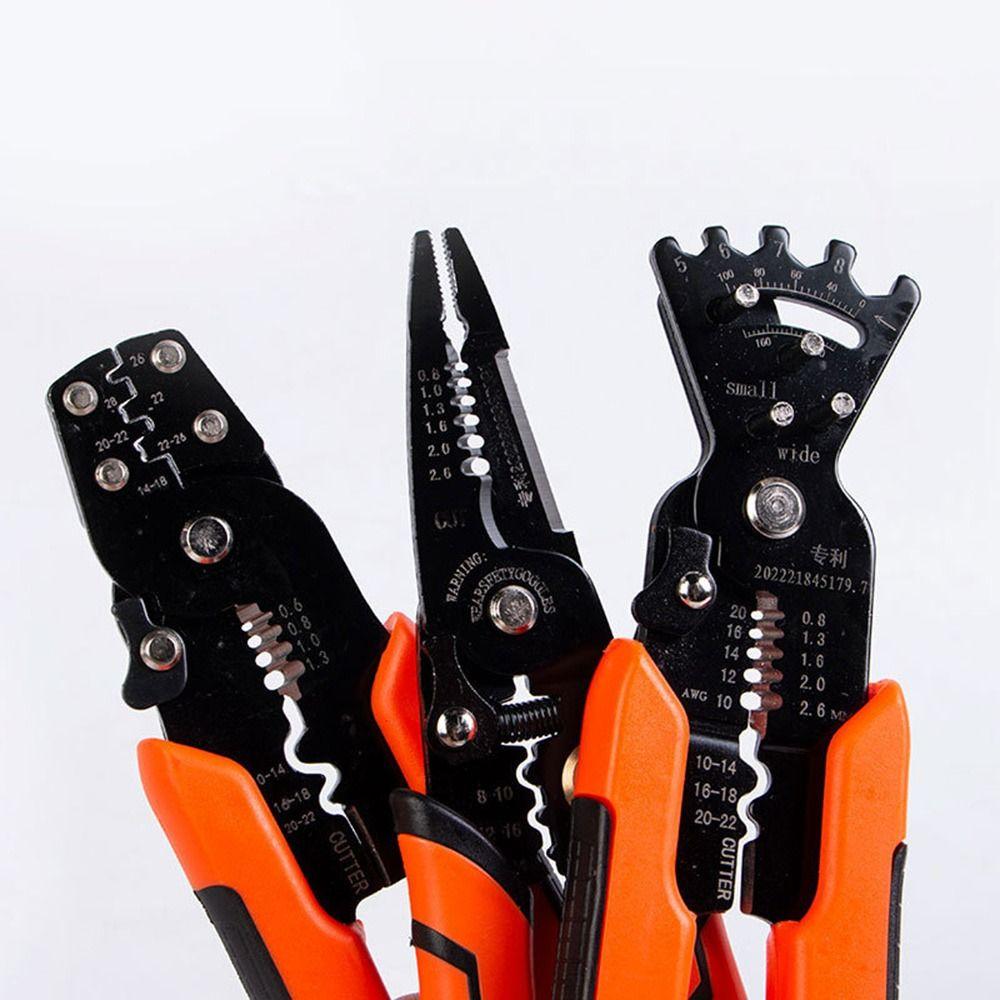 Multifunctional Electrician's Wire Stripper Portable Electrical Clamp Crimping Tool Crimping Pliers Effortless Bending Pliers