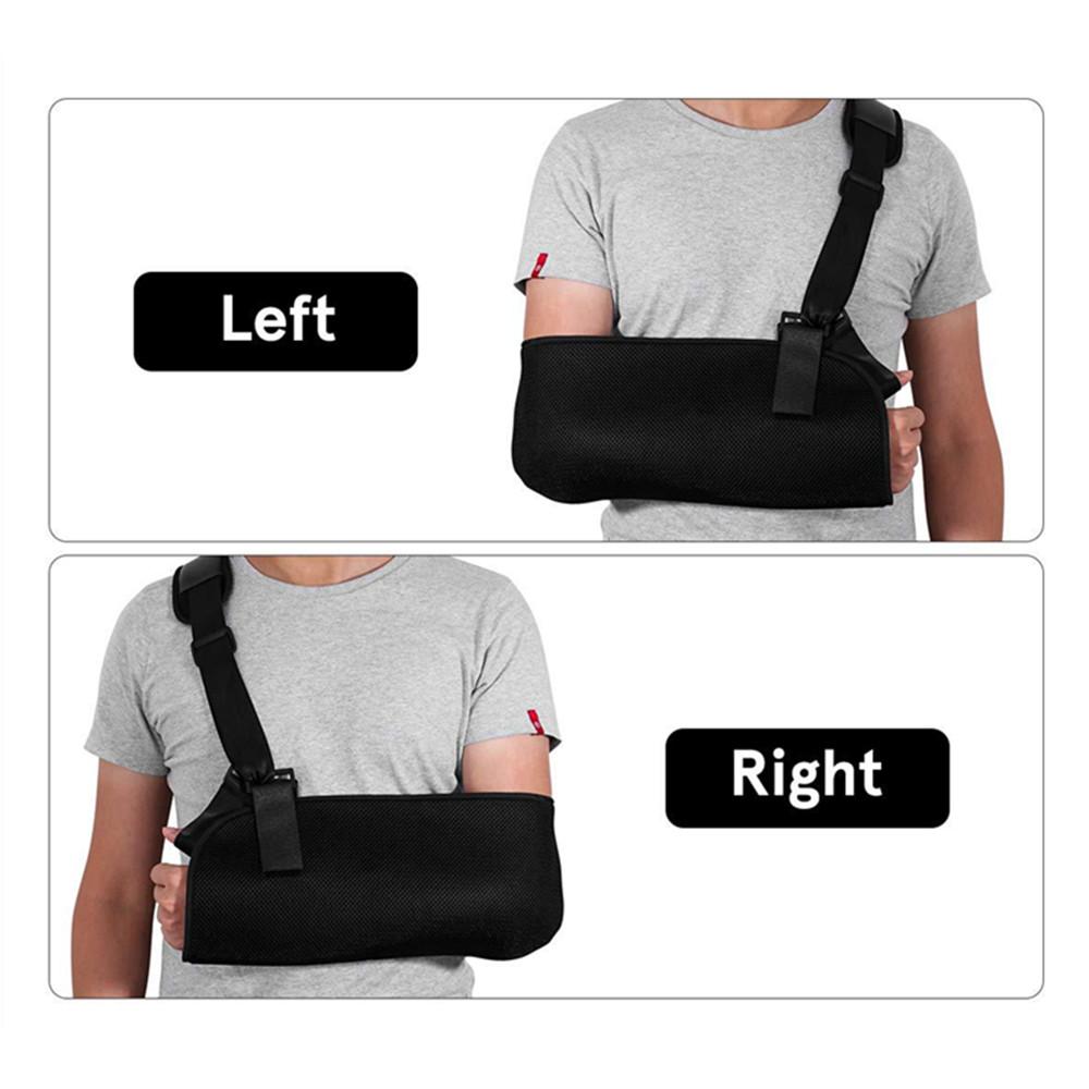 Arm Sling Shoulder Immobilizer Bracing High Pouch Support Strap Black Breathable