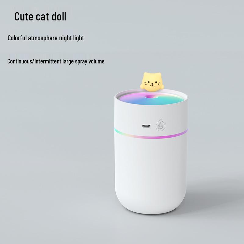 Portable Mini Pet-Themed Humidifier & Aroma Diffuser - Large Mist for Home and Desktop Use