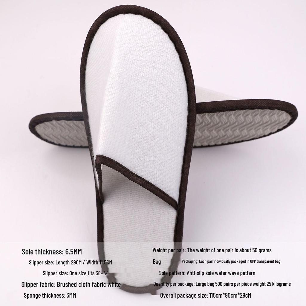 Disposable Non-slip Slippers for Hotels, B&Bs, and Beauty Salons