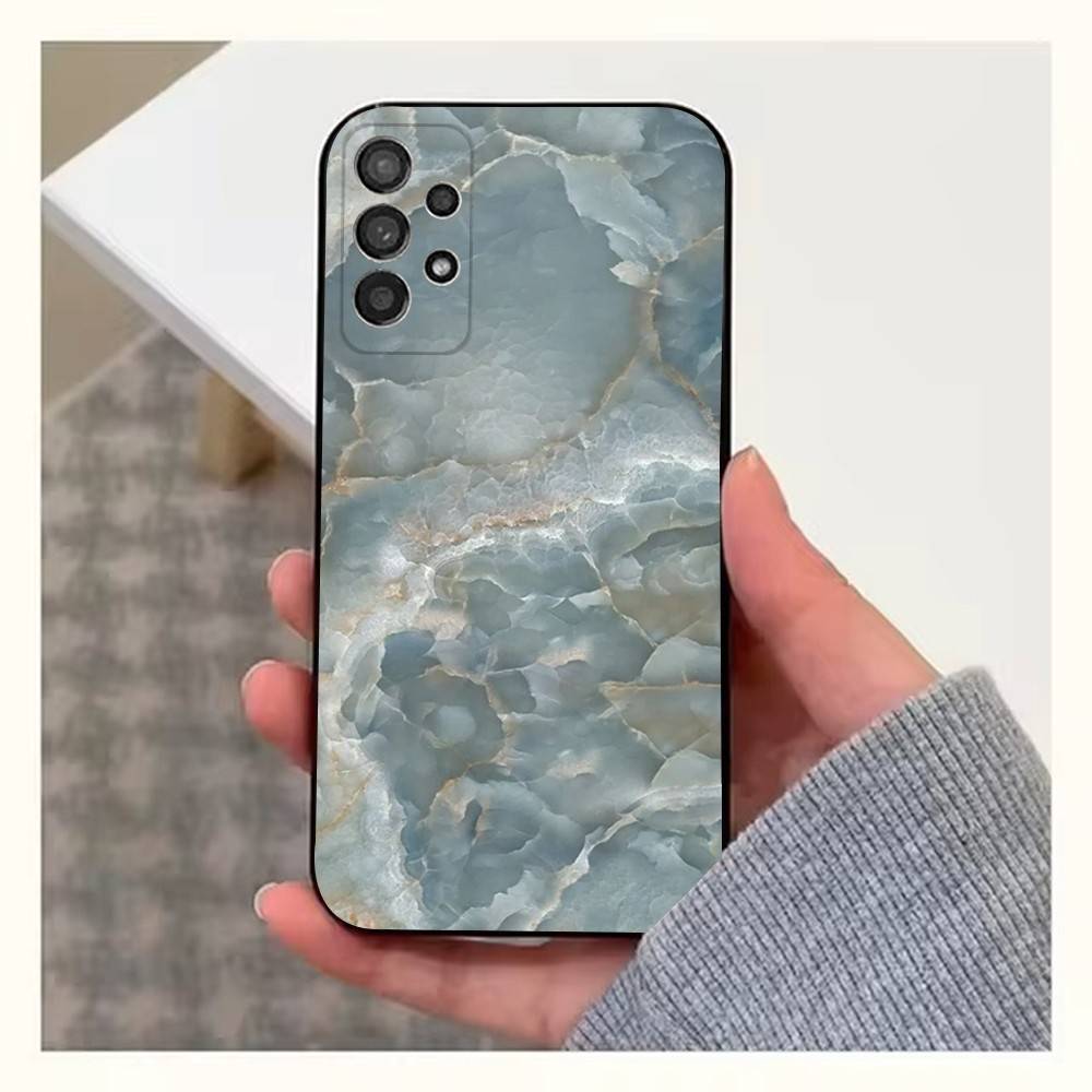 Marble Grain Phone Case For Samsung S9,S10,S20,S10,S21,S25,S24,S23,Ultra,FE,Plus,Lite,Soft Silicone Black Cover