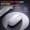 Portable Wireless Mouse Bluetooth-Compatible 2.4Ghz Dual Modes Computer Wireless Mice Mute For Pc Xiaomi Pad Laptop Macbook