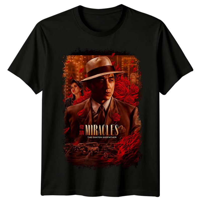 Miracles- The Canton Godfather (1989) Movie Poster T-Shirt Retro 80s Unisex T-Shirt L