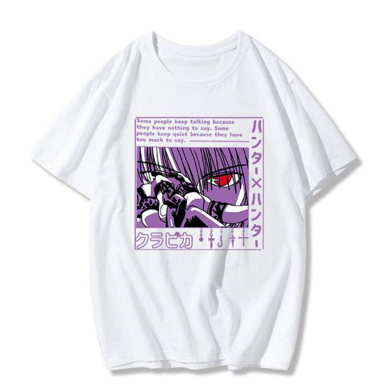 

Футболка Hunter X Hunter Kurzarm Harajuku, рубашка с рисунком аниме XL белый