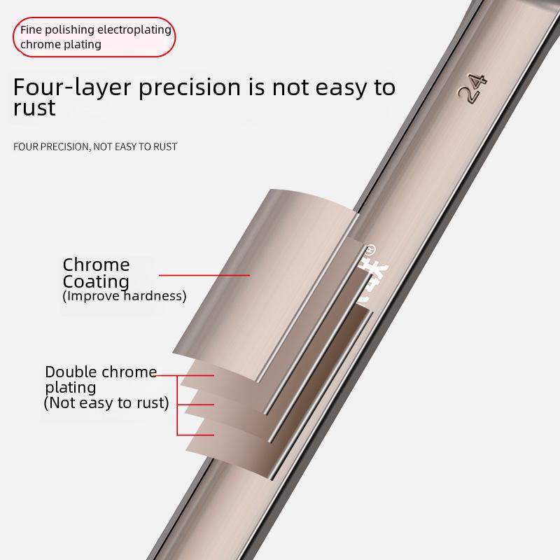 Set cheie tubulară cu clichet Torx cu efort rapid, cu capete duble pentru reparații auto