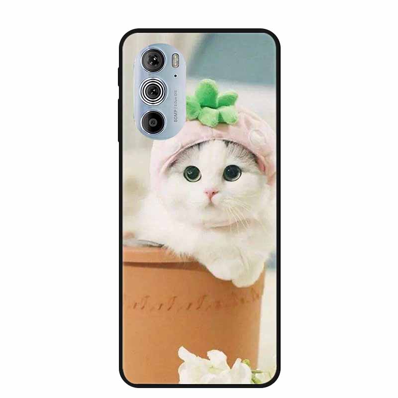 For Motorola Moto Edge Plus 2022 Case Soft Silicone TPU Back Cover Case For Motorola Edge+ 5G UW 2022 Funda Wolf Cartoon Coque