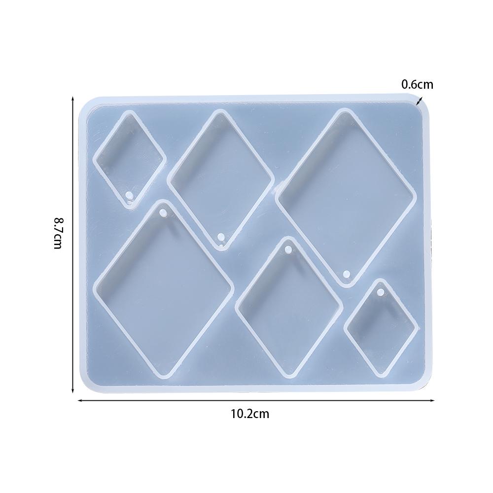Geometric Earring Pendant Silicone Mold For Epoxy Resin DIY Earring Keychain Necklace Charms Resin Silicone Mold Jewelry Making