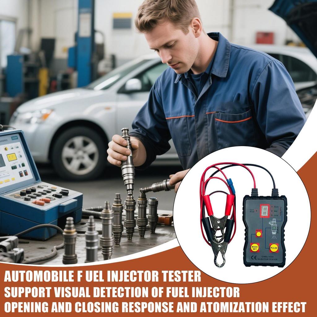 Injector Tester Tool 12V Scan Gauge Diagnostic Tool For System Maintenance Performance Checks Troubleshooting Repair Shops