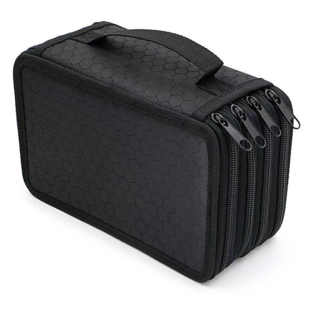4 Layers Pencils Case 72 Holes School Stationery Bag Portable Pen Pouch  Office Accessories