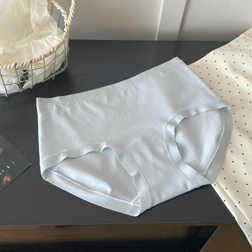 Powerful Basic 9801 Women's Breathable Mesh Panties, Low-Saturation Colors, Extended Crotch, Banana Design, 60 Count.