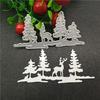 Elk Deer Forest Metal Cutting Die for DIY Christmas Card Making Party Decoration