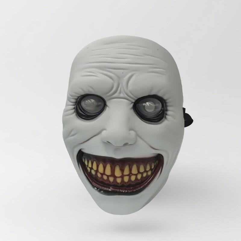 Straszna Maska Demona - Halloweenowa Przerażająca Maska na Imprezy, Rekwizyt do Kostiumu Cosplay, Wygodna do Domowego Użytku, Kreatywna i Ciekawa
