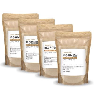 Health & Food Brewer's Yeast Powder, Lithuanian, 500g, 4 Pieces