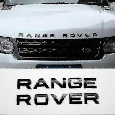Range Rover Gloss Black Lettering Badge Emblem Set for Vogue Sport and Evoque - JA Less