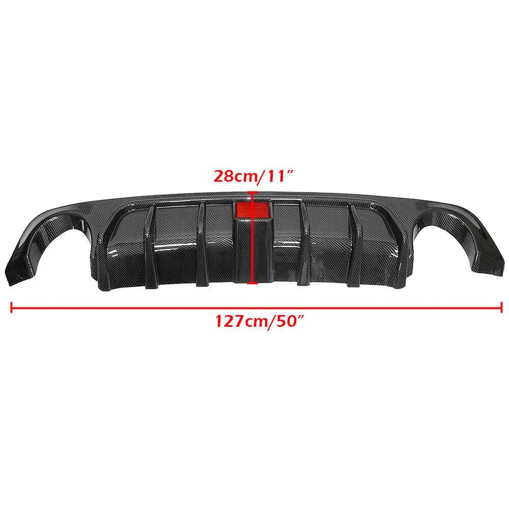Carbon Fiber Rear Diffuser with Lights for 2018-2021 Infiniti Q50