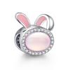 Copper Pendant Pink Air Balloon Clouds Rabbit Charm Fashion Bead Fit Original Bracelet For Women Diy Jewelry Gifts