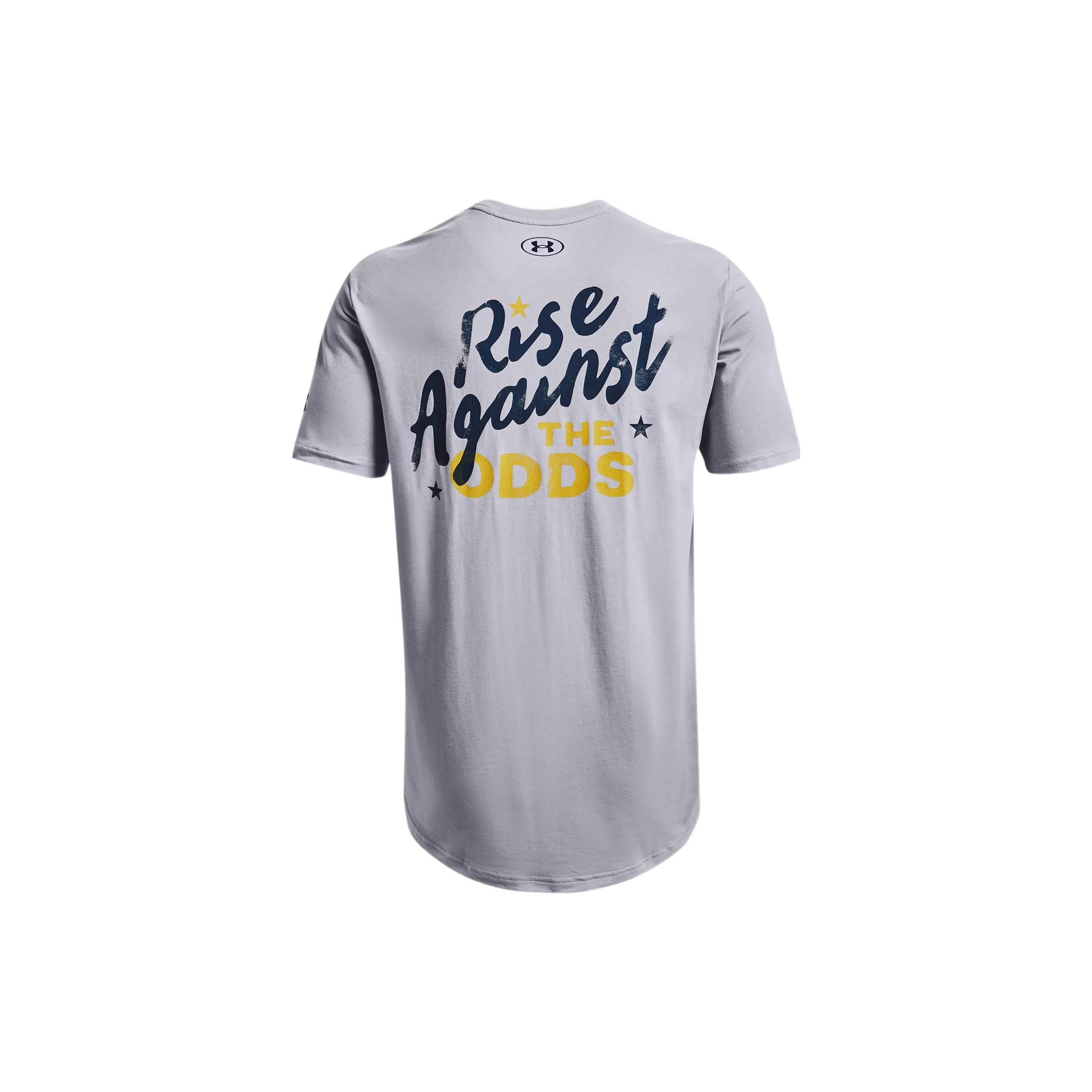 

Under Armour Graffiti Letter Round Neck Short Sleeve T-Shirt Men Medium-Gray 1371220-011 XXL