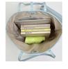 Women's Retro Woven Texture Tote Bag - Stylish Large Capacity Shoulder Handbag for Daily Commute