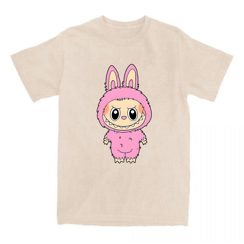 Girls Tees Kawaii Doll Labubu T-shirt 2025 Fashion Cartoon Graphic Tshirts Short Sleeve Cotton Female T Shirts Streetwear Women