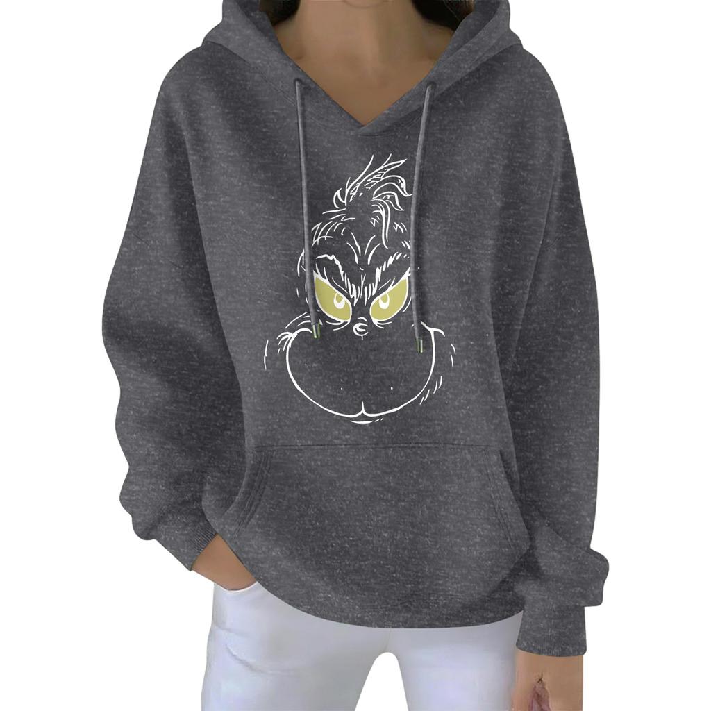 Julehettegenser for kvinner Morsom Søt Juleferie Genser Pullover