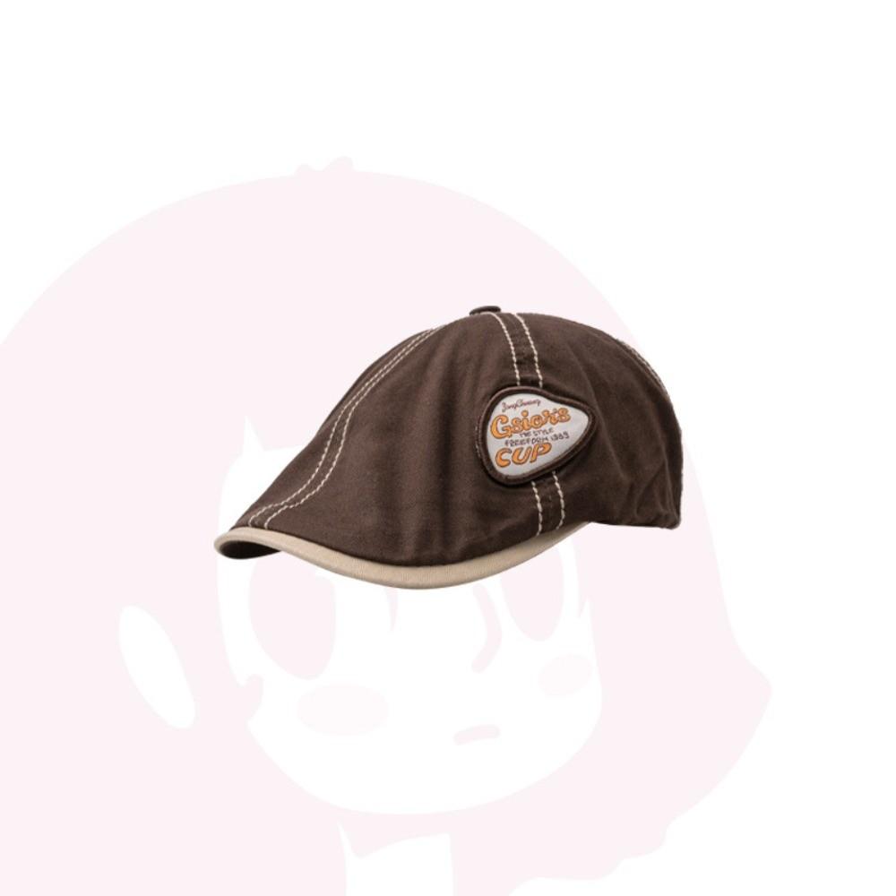 Y2k Painter Hat Embroidery Retro Artist Hat Fashion Newsboy Flat Cap  Spring Summer