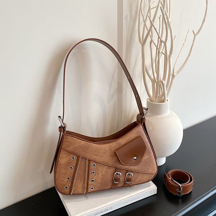 Retro locomotive style personalized shoulder messenger bag