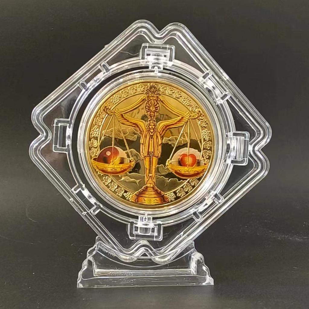 Gold-Plated Scorpio, Gemini, and Libra Zodiac Medallion Set