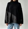 Women's Casual Oversized Pullover Sweater - Loose Fit Knit Top for Everyday Wear