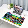 Geometry Dash Print Mouse Pad, Anti‑Slip Desktop Keyboard Mat, for PC Laptop Gaming Working Daily Use, Cool Festival Surprise Gift