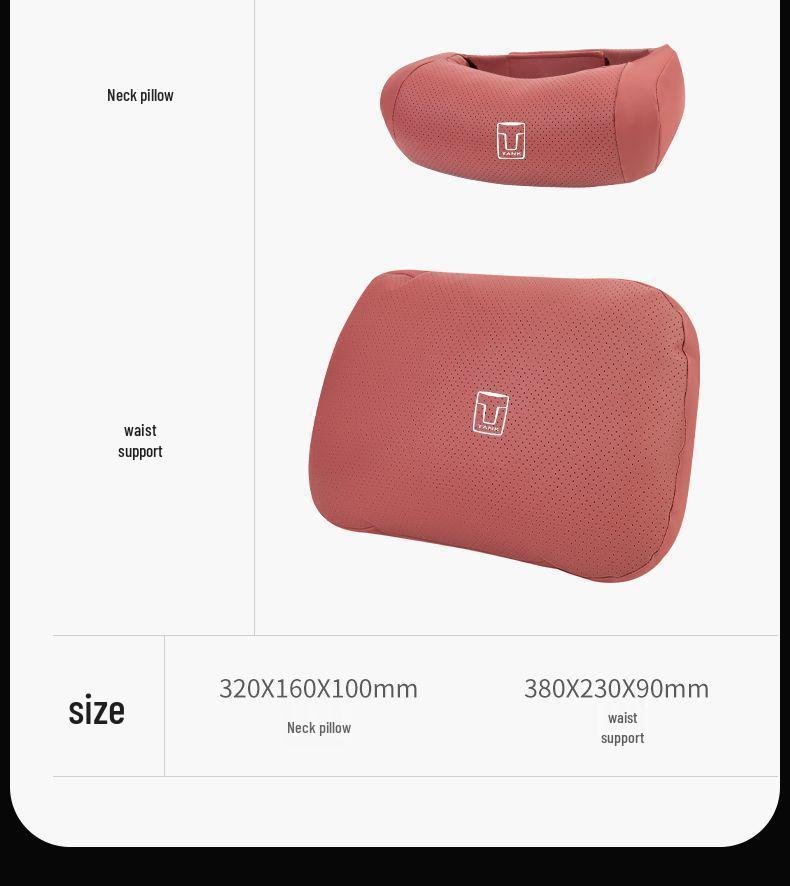 Tank Headrest Neck Support & All-Season Lumbar Pillow for Models 500/700/300/400