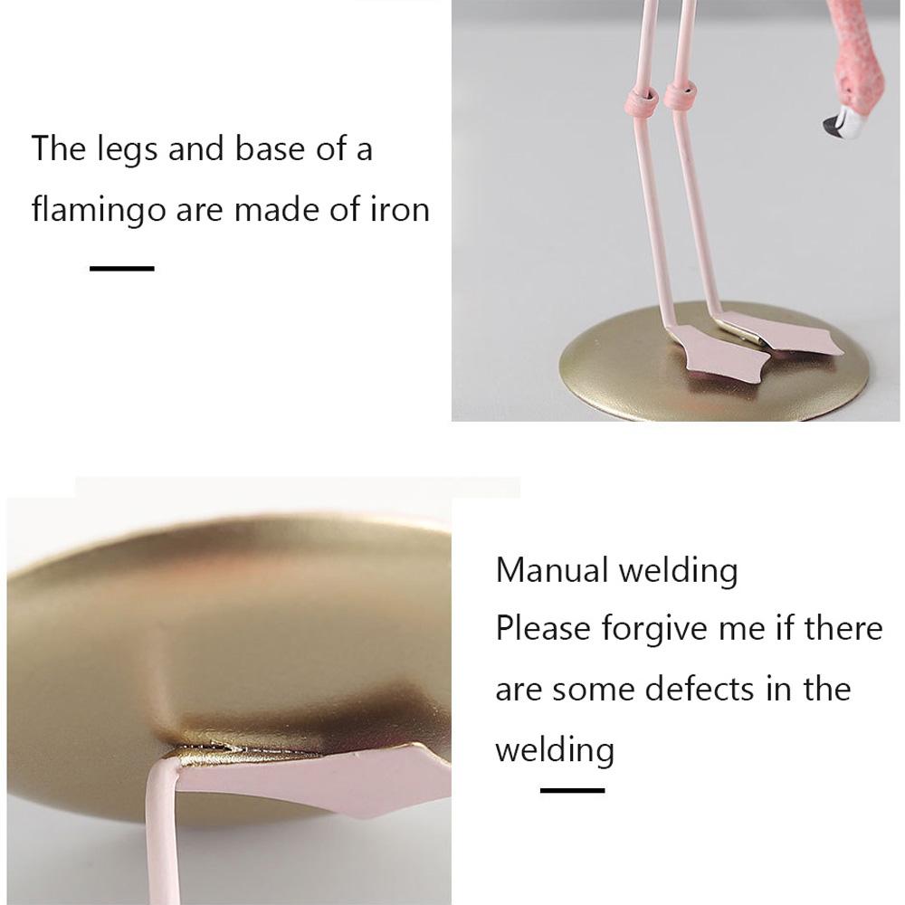 Miniature Office Craft Wedding Home Decoration Animal Statue Desk Ornament Flamingo Figurine