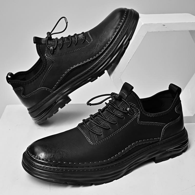 Lederschuhe Herren Casual Slipper Luxus Design Slip-on Herrenschuhe Freizeitstil Große Größe Outdoor Verschleißfeste Sohle