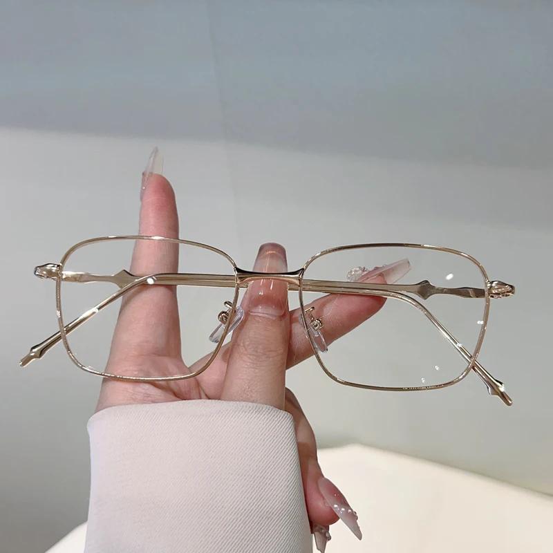 Vintage Square Optical Frames Men Classic Fashion Non-prescription Glasses Women New Trendy Retro Brand Design Eyeglasses