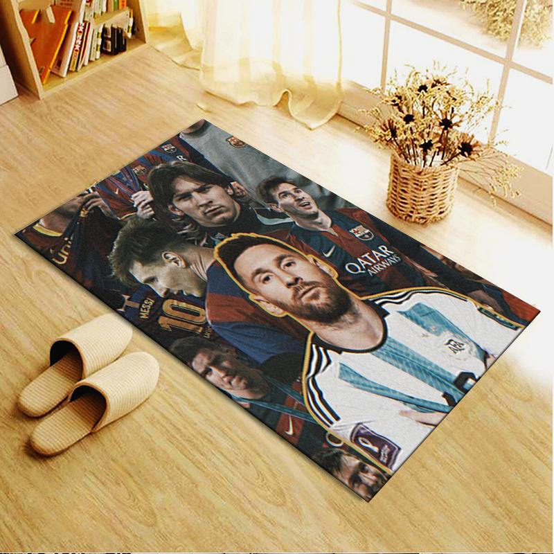 2025 Neuer Messi Teppich für Wohnzimmer Schlafzimmer Zuhause Sofadekoration, Kinderspiel Rutschfeste Bodenmatte