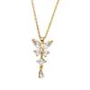 Elegant Rhinestone Butterfly Pendant Necklace - Light Luxury Zircon Clavicle Chain
