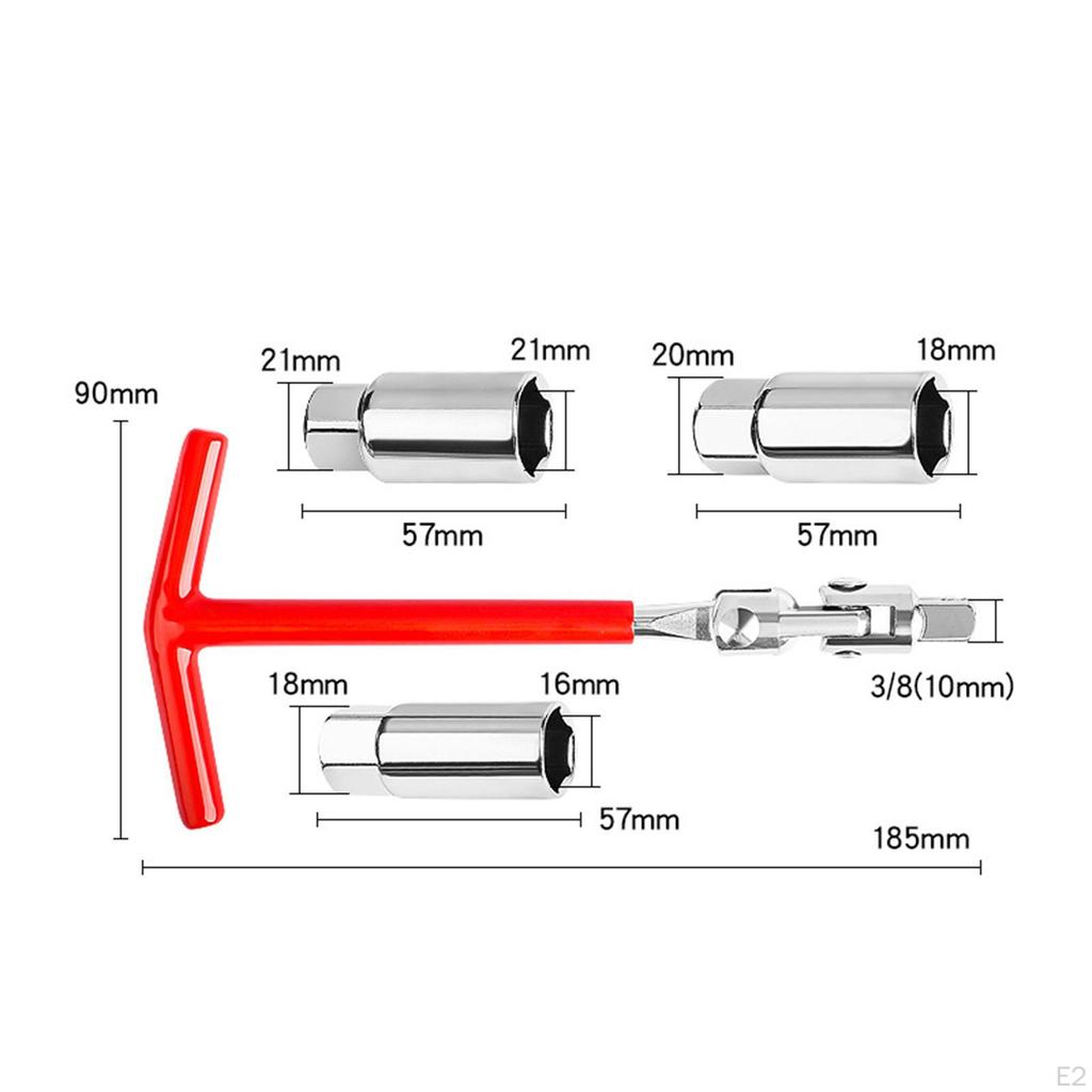 Zündkerze Steckschlüssel Joint Zubehör 16mm 18mm 21mm Entfernung Werkzeug für