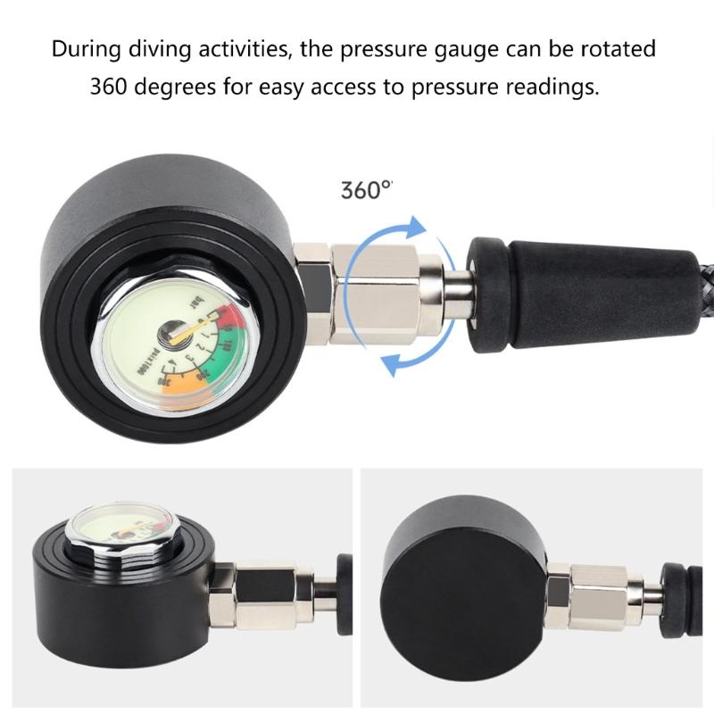 Luminously High Accuracy Pressure Gauge Diving Residual Pressure Gauge Replacement Submersible Pressure Gauge Enduring
