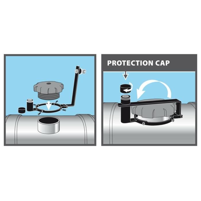 Antivol carburant camion T-Block - Ø 80mm