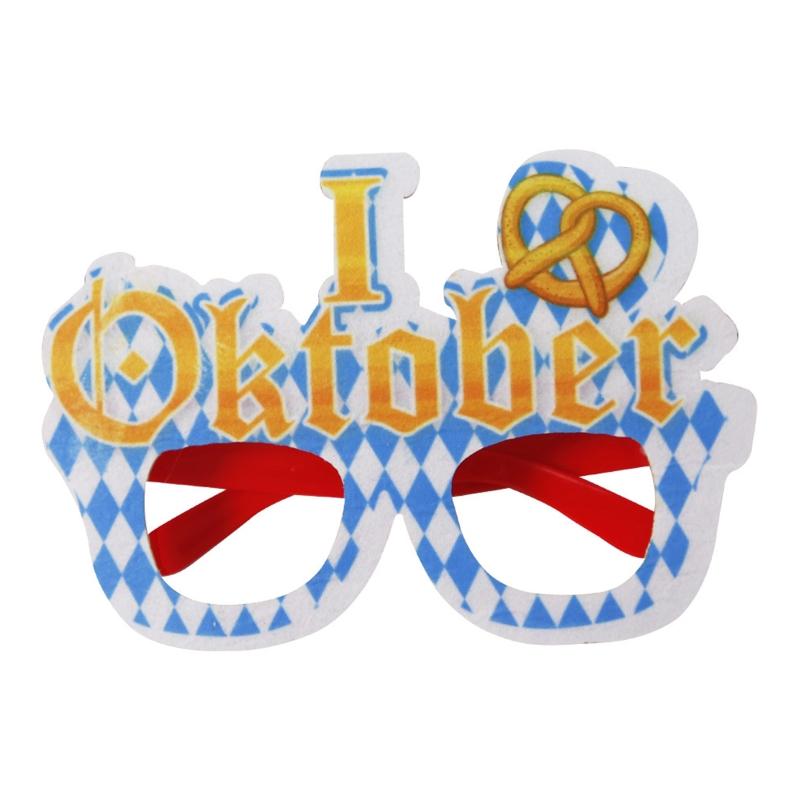 Oktoberfest Party Glasses Paper Glasses Funny Oktoberfest Fancy Dress Photo Booth Props for Kids Adults Bavarian German