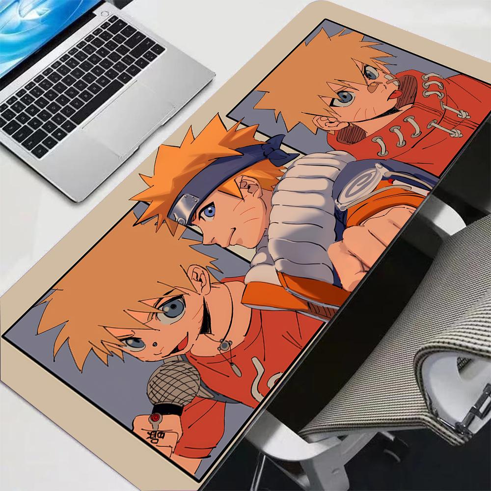 Uzumaki Naruto Mouse Pad Anime Naruto Gaming Mousepad Large XXL Extended Desk Mat NonSlip Rubber Keyboard Pad for PC Gamer 800x400x2mm