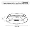 ZISIZ Stainless Steel Multi-Purpose Steaming Rack & Pot Stand Set