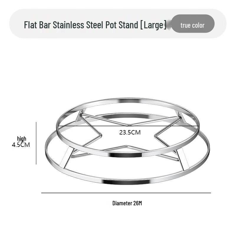ZISIZ Stainless Steel Multi-Purpose Steaming Rack & Pot Stand Set